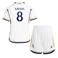 Dres Real Madrid Toni Kroos #8 Domáci pre deti 2023-24 Krátky Rukáv (+ trenírky)
